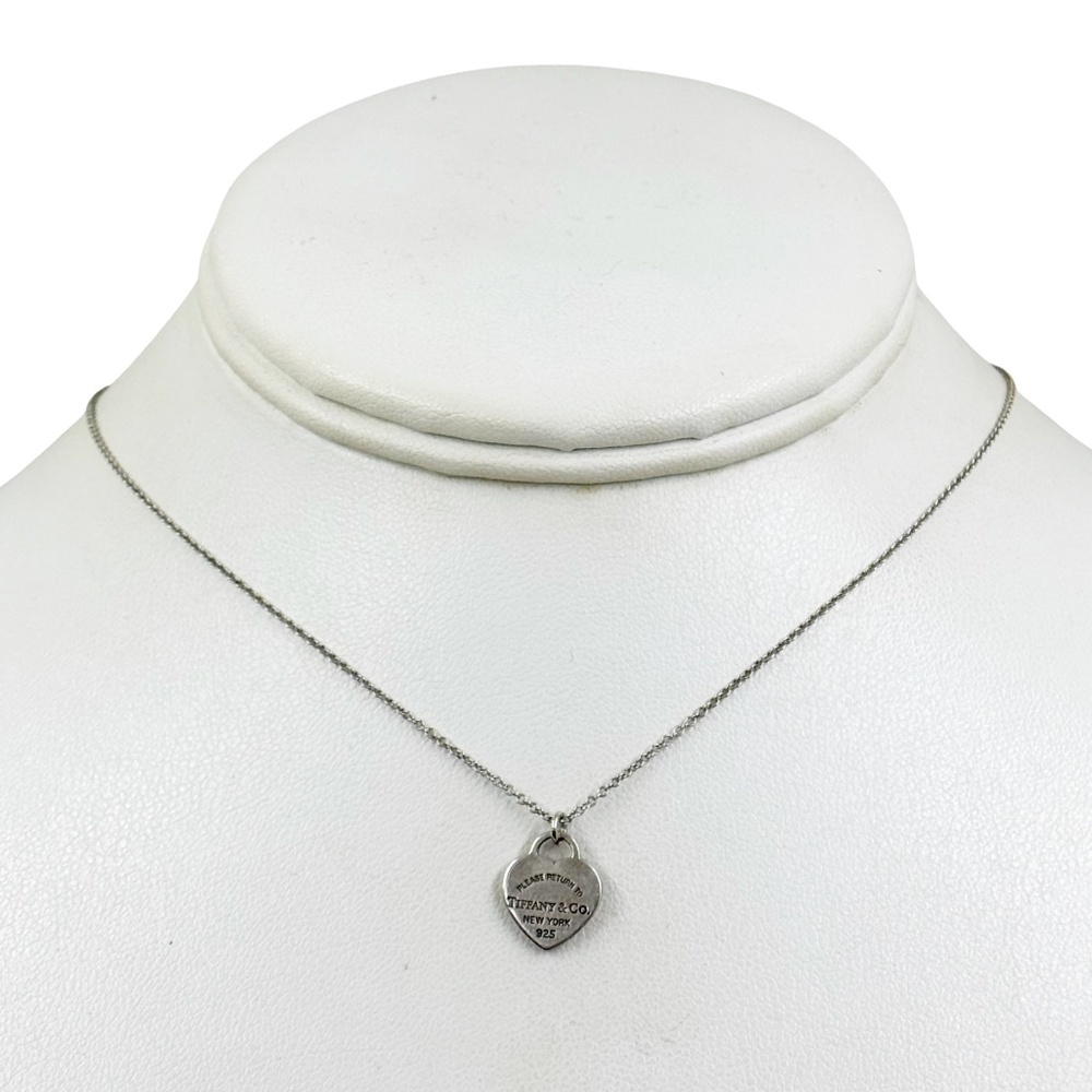 Tiffany & co sterling silver return to Tiffany heart tag charm necklace - GM111 - Picture 2 of 6